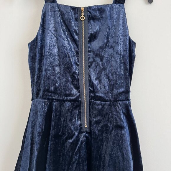 Hannah Banana By Sara Sara Girls Square Neck Navy Sleeveless Dress Size 16 - Picture 5 of 6